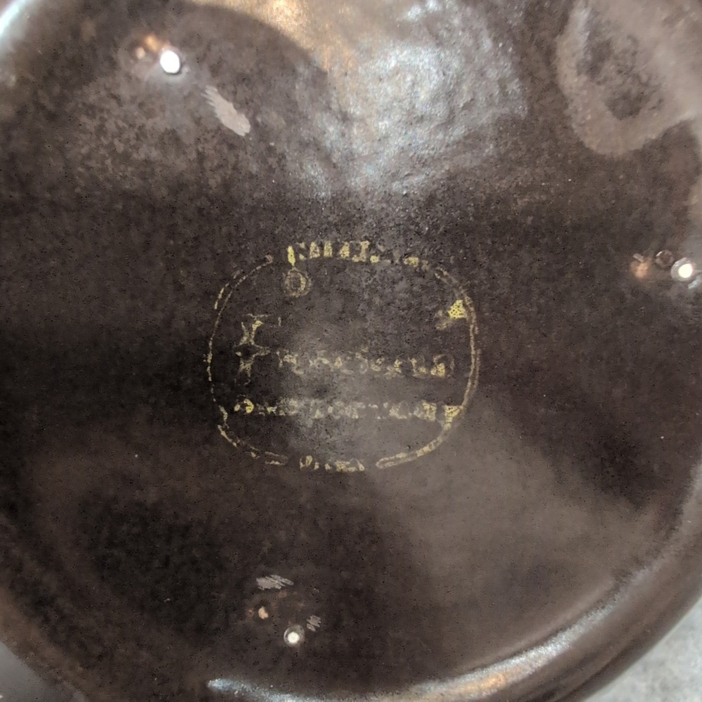 Franciscan Ceramic Pitcher Black Satin Glaze Mid Century Modern Serving Carafe - Picture 10 of 10